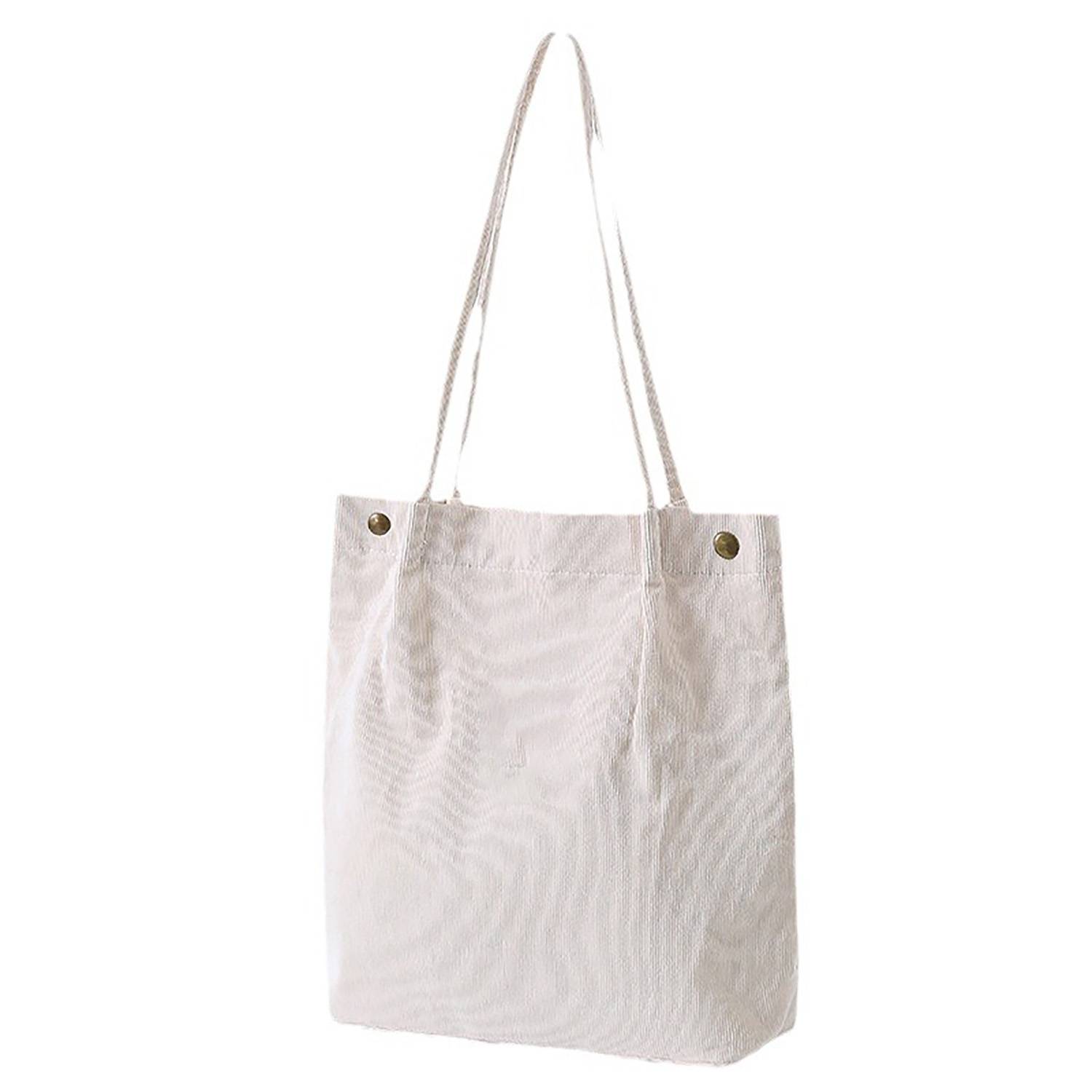 Stylish Corduroy Tote Bag, custom tote bag with logo imprint 3