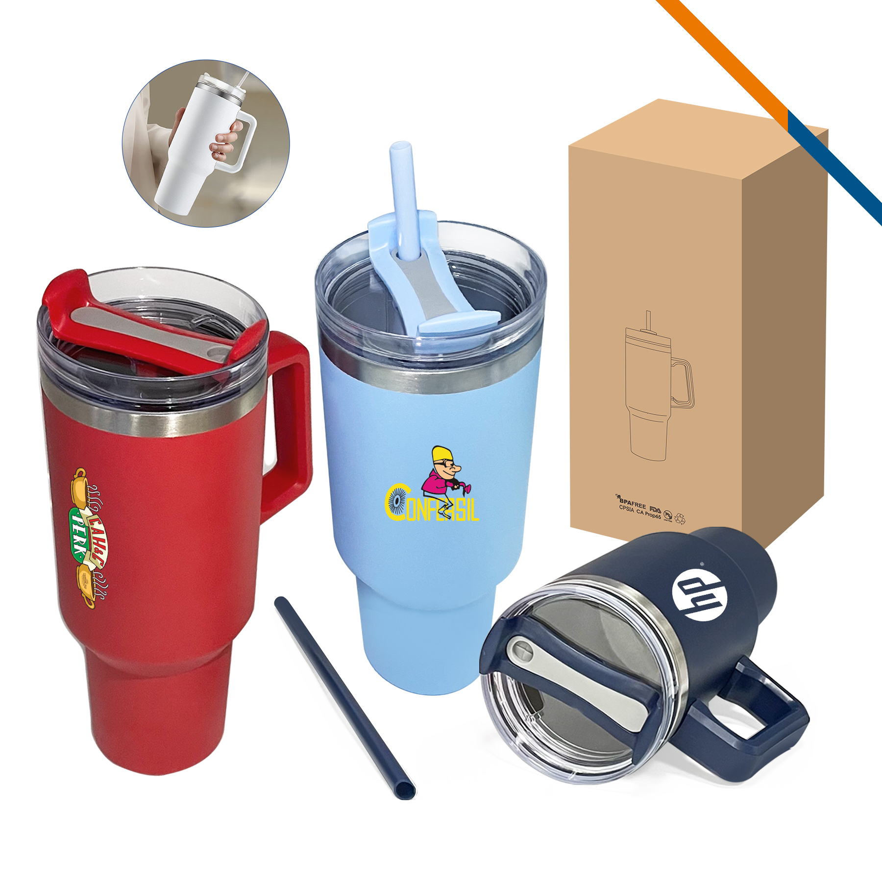Tenistic Stainless Steel Travel Mug - 40 OZ. 5