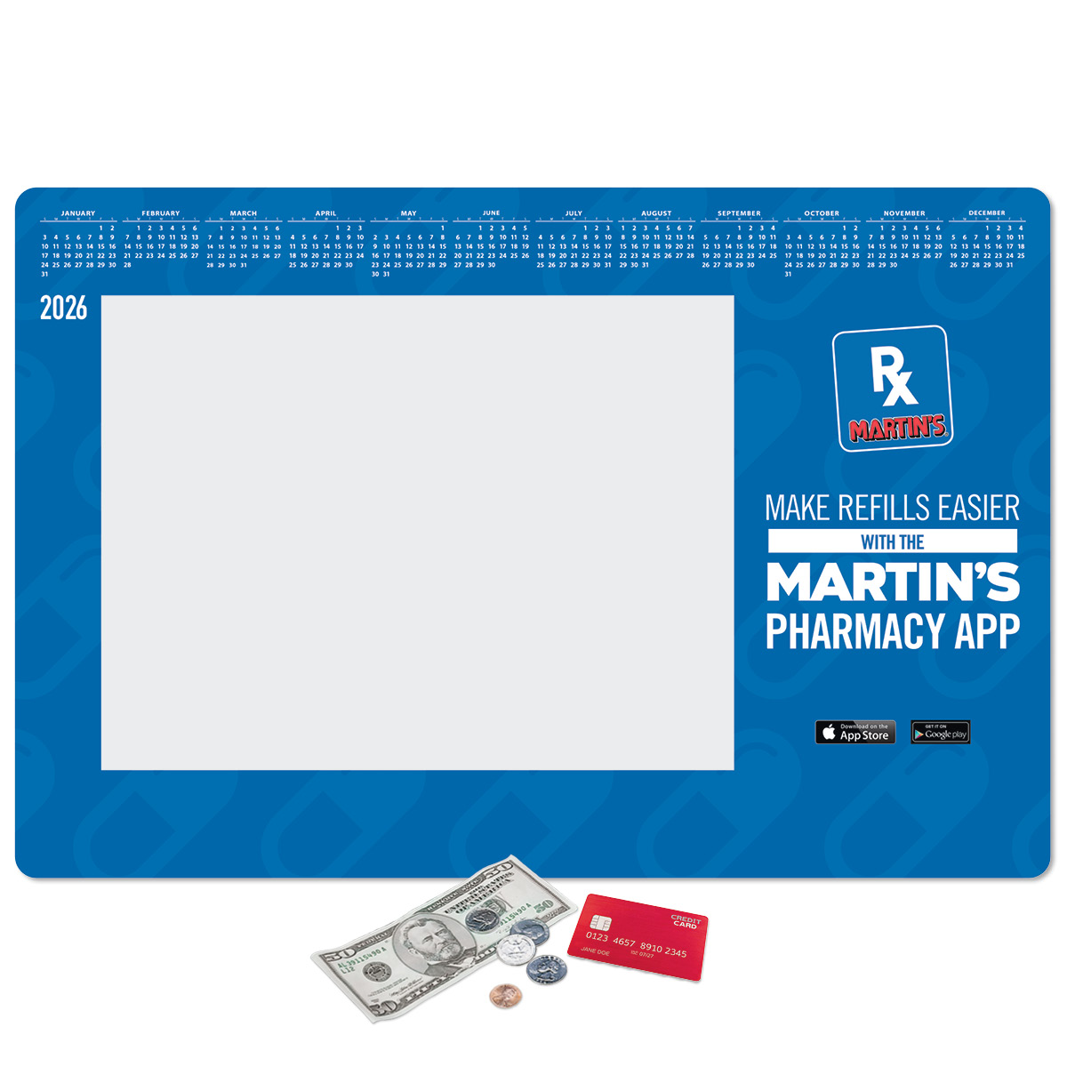 Frame-It Flex DuraTec Window Calendar Counter Mat-12"x18"x1/8"