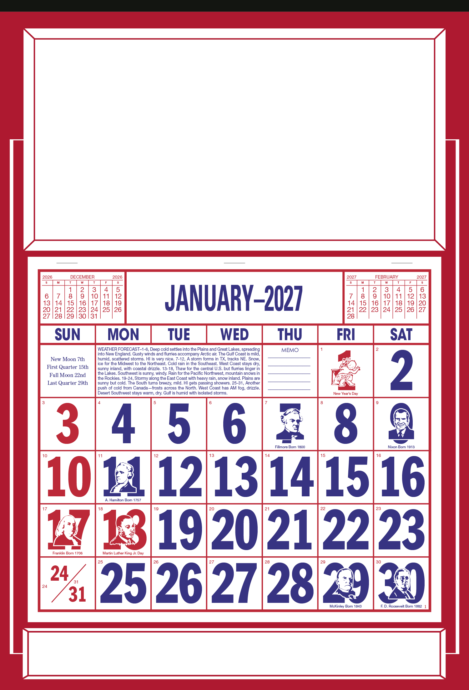 Skinner & Kennedy® Apron Calendar 16