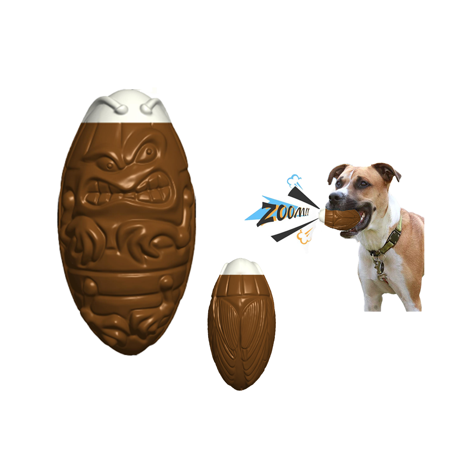 Cicada Dog Toy With Squeaker 2