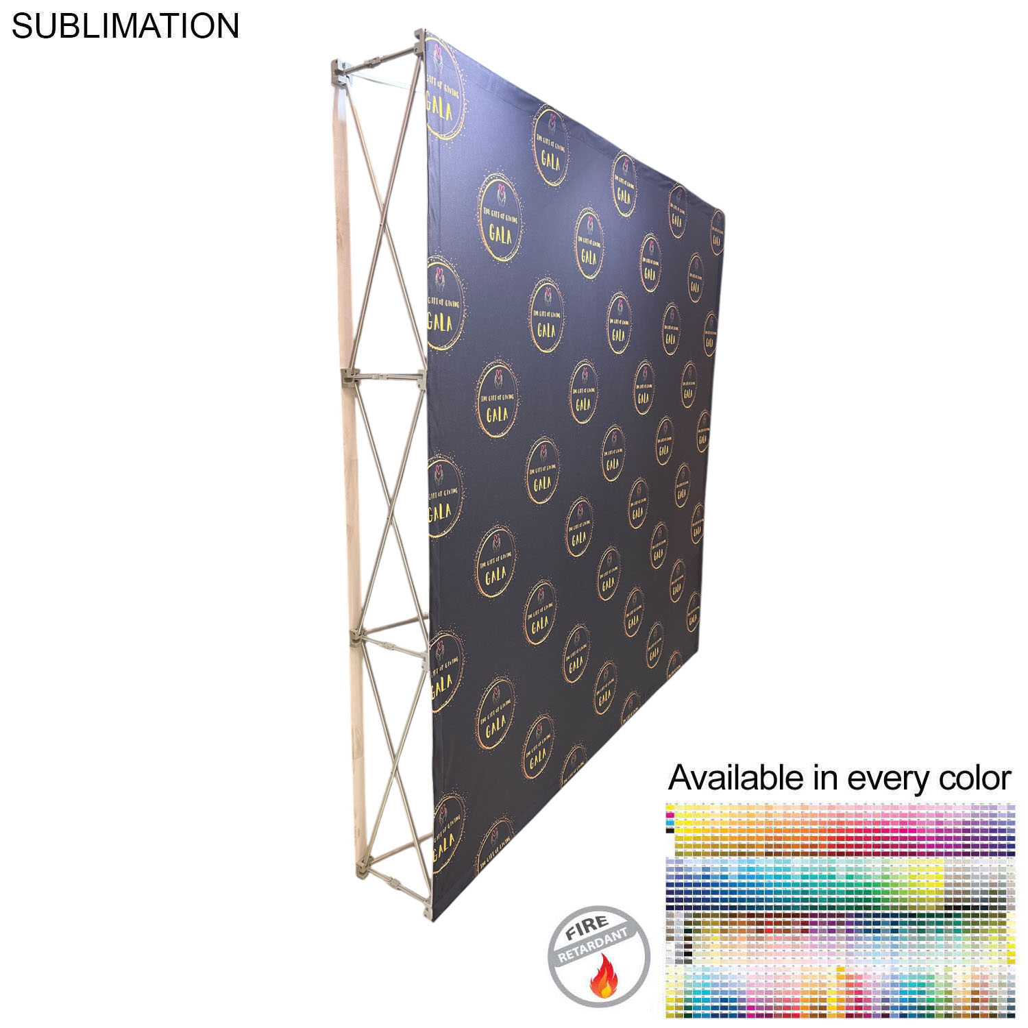 48 Hr Quick Ship - 7.5' Straight Wall Full Height Tension Fabric Pop-up Display Kit, NO SETUP CHARGE 4