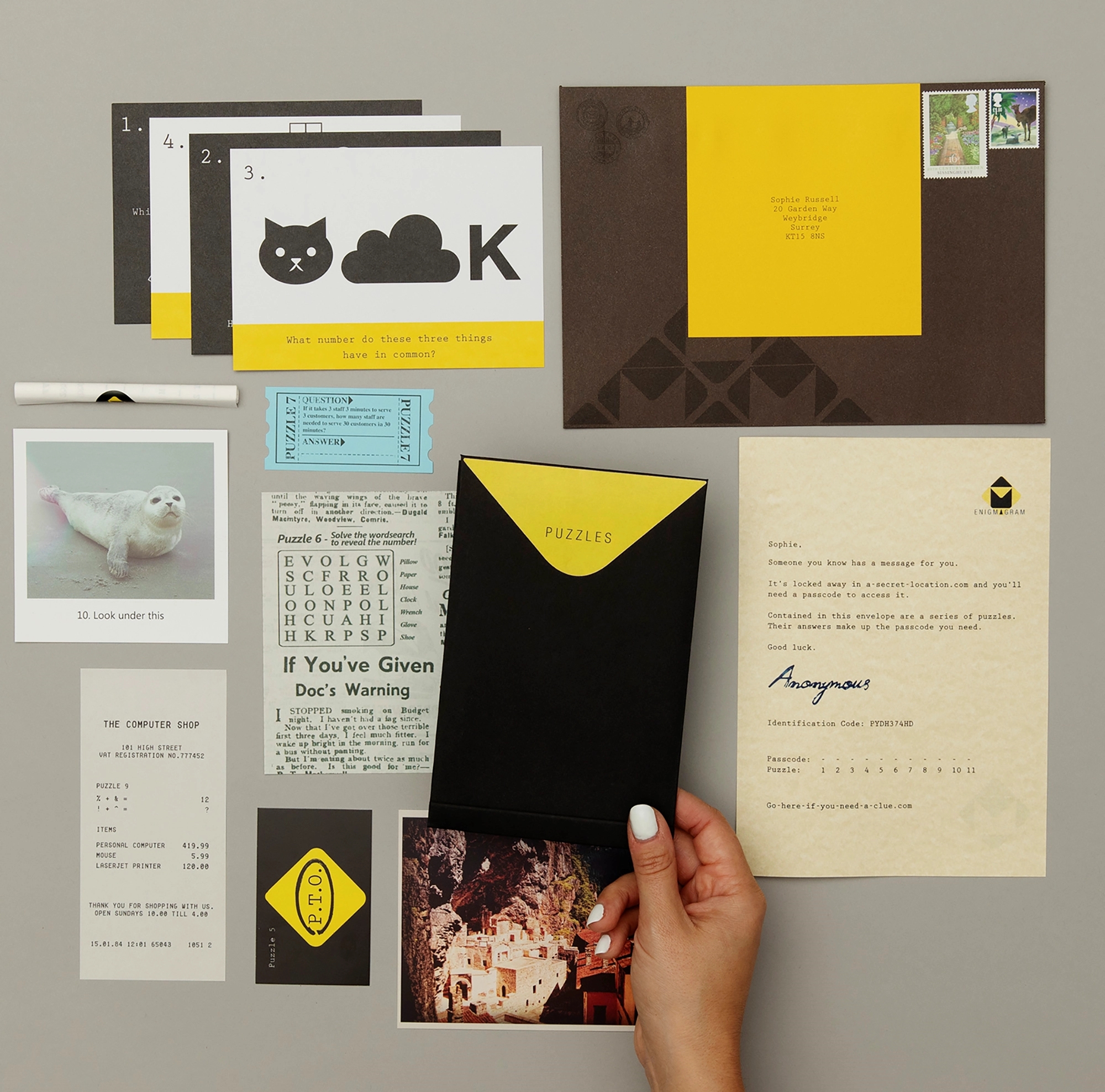 Puzzle Mailer - The Enigmagram an Escape Room Puzzle Gift 4