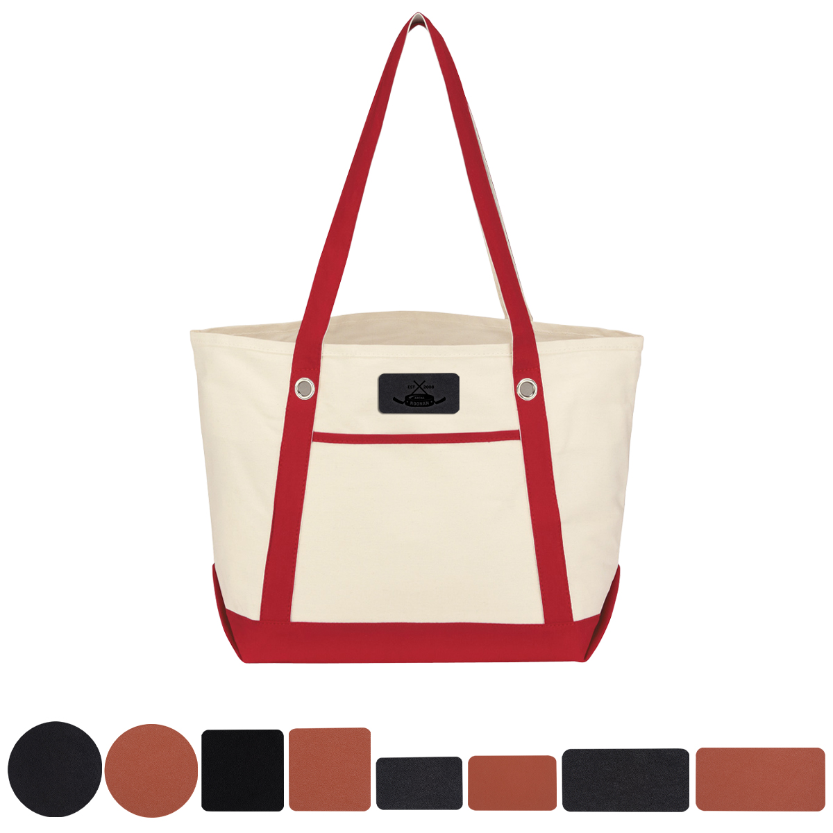 Medium Cotton Canvas Sailing Tote Bag 43