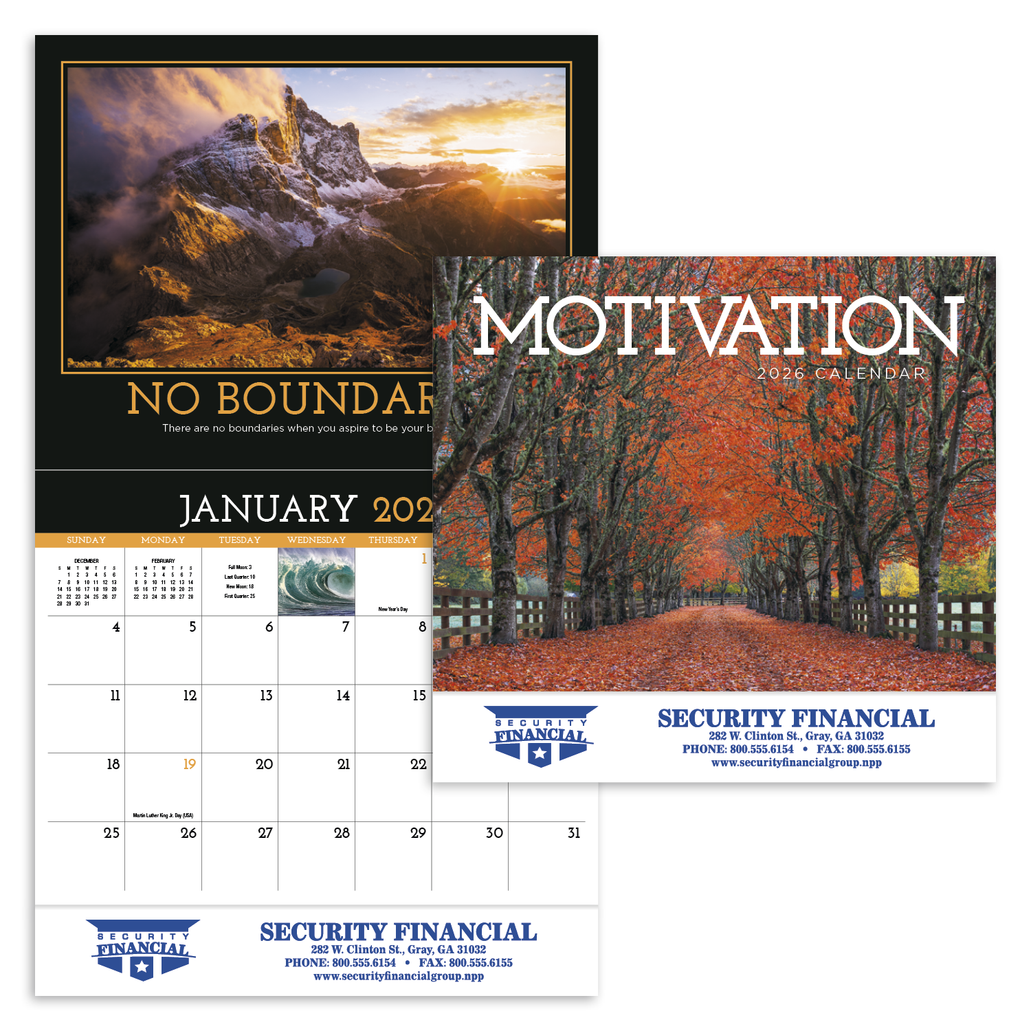 HotLine® Products Motivation Appointment Calendar (Motivational Quotes) - Stapled 40