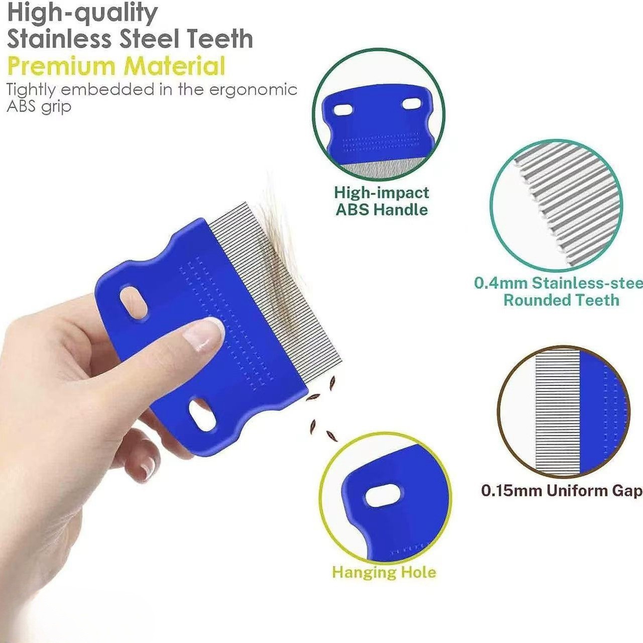 Stainless Steel Pet Flea Comb 4