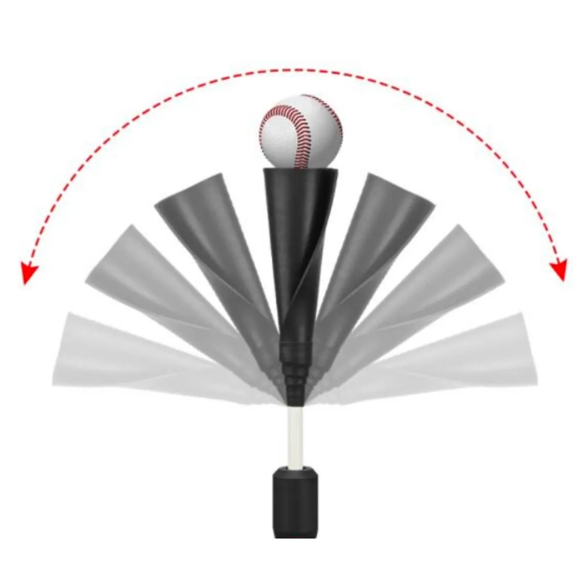 Adjustable Tripod Baseball Batting Tee With Carry Bag 4
