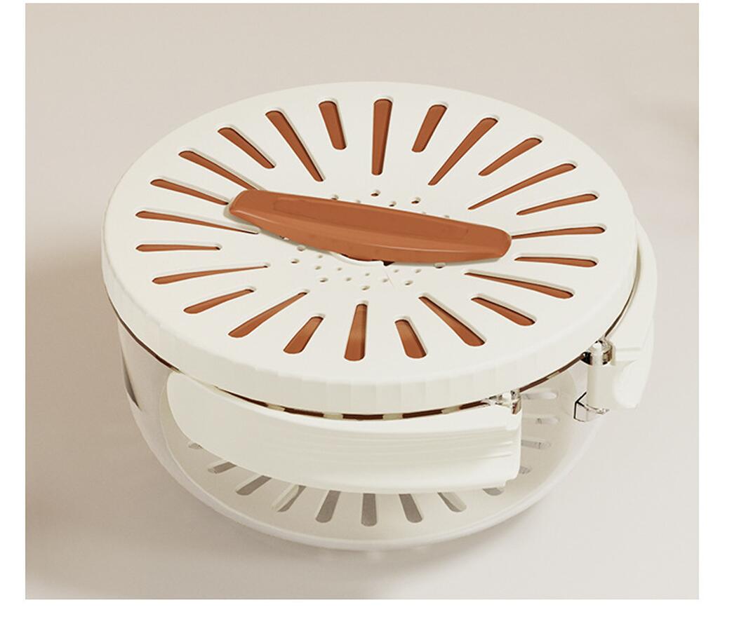 Folding Handle Double Layer Multifunctional Drainer Basket 3