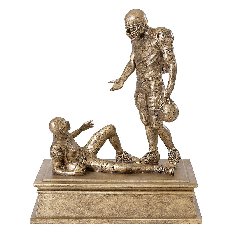 Football Sportsmanship Resin 7.375" 2
