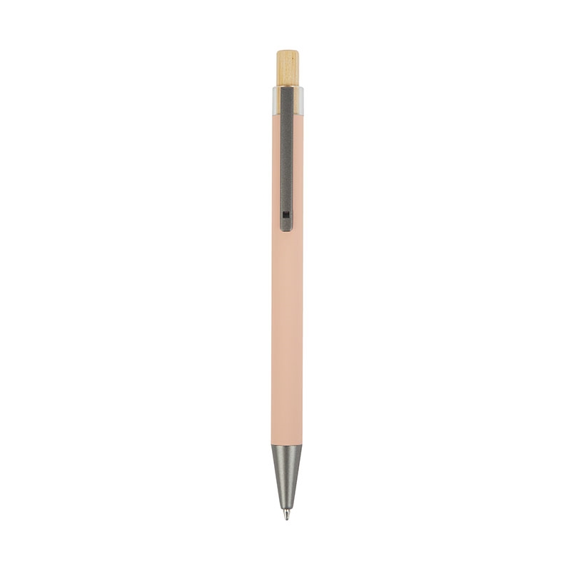 Arundi Recycled Aluminum Pen With Bamboo Plunger 74