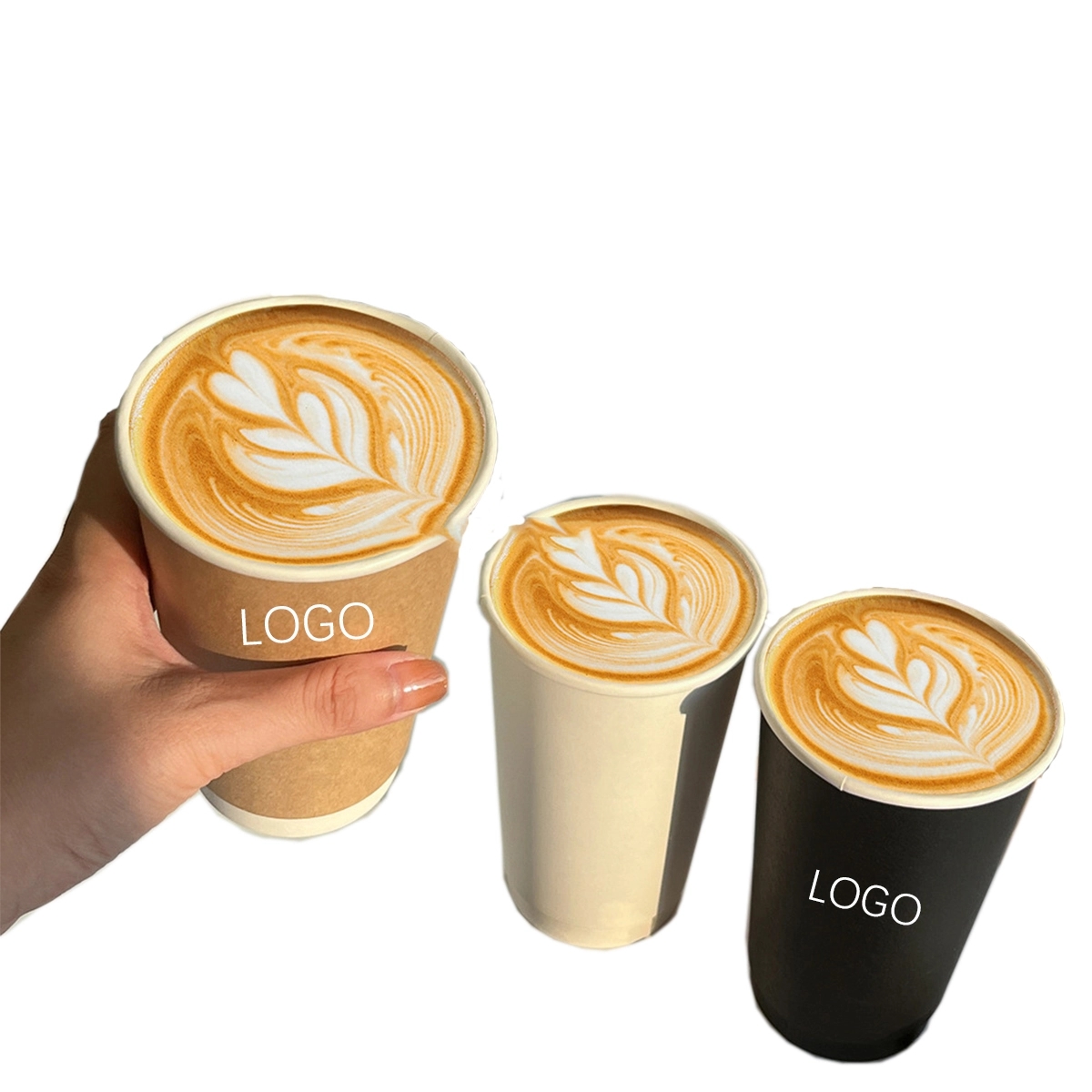 16oz Double-Wall Disposable Coffee Cups