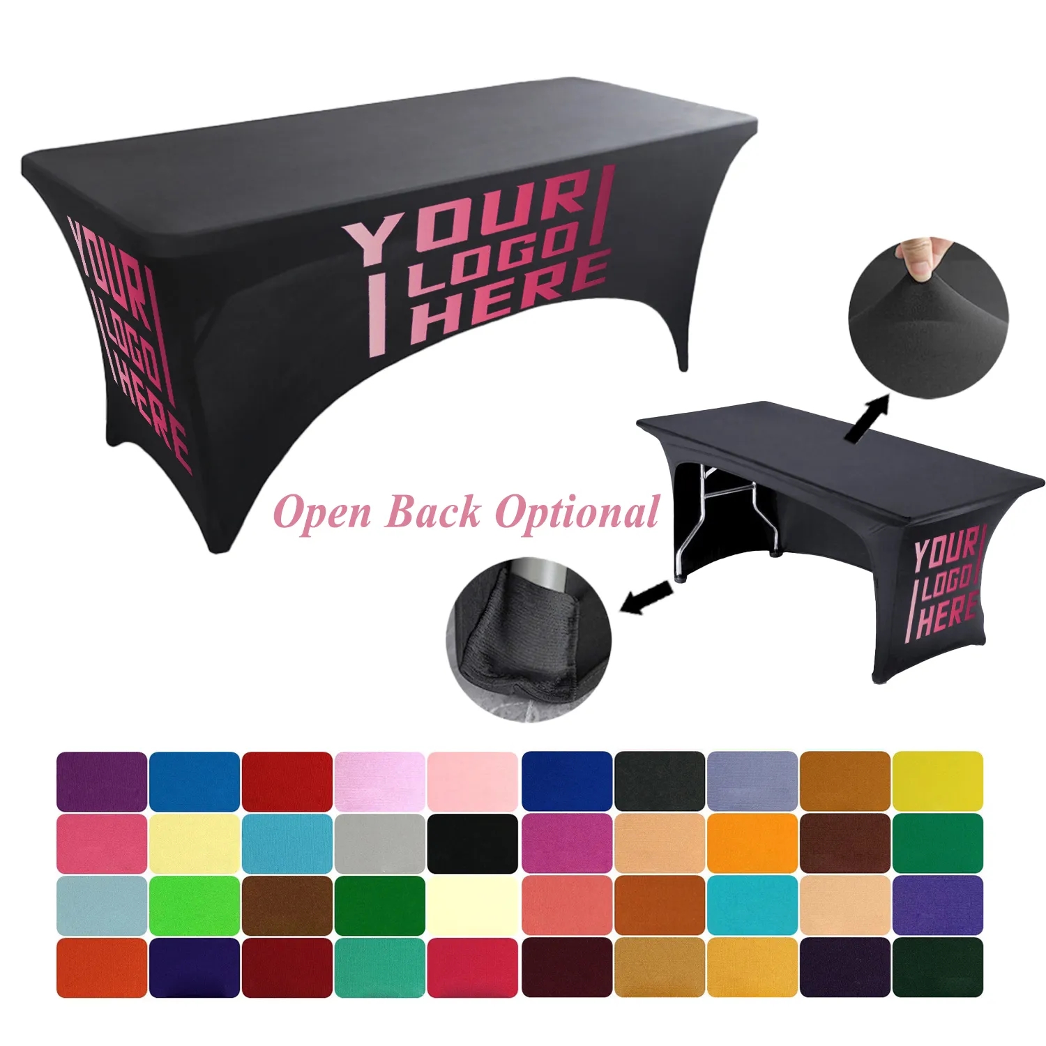 Custom Advertisement Trade Show Table Cover MOQ10pcs