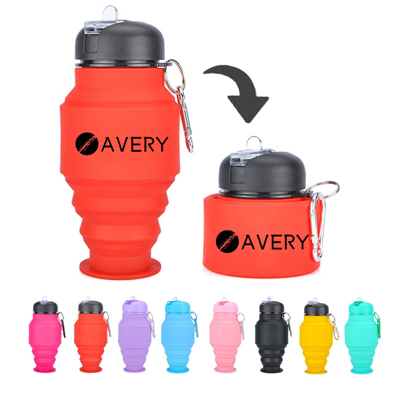 17Oz Collapsible Telescopic water Bottle For Kid 2