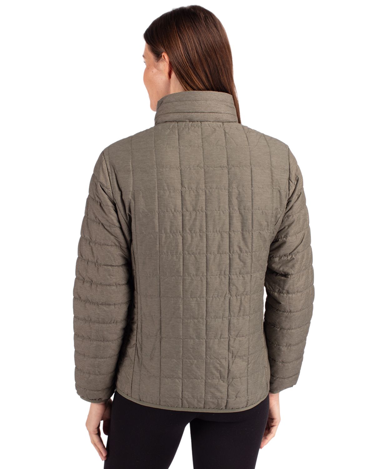 Cutter & Buck Rainier Recycled Insulated Puffer Womens Full Zip Jacket 75