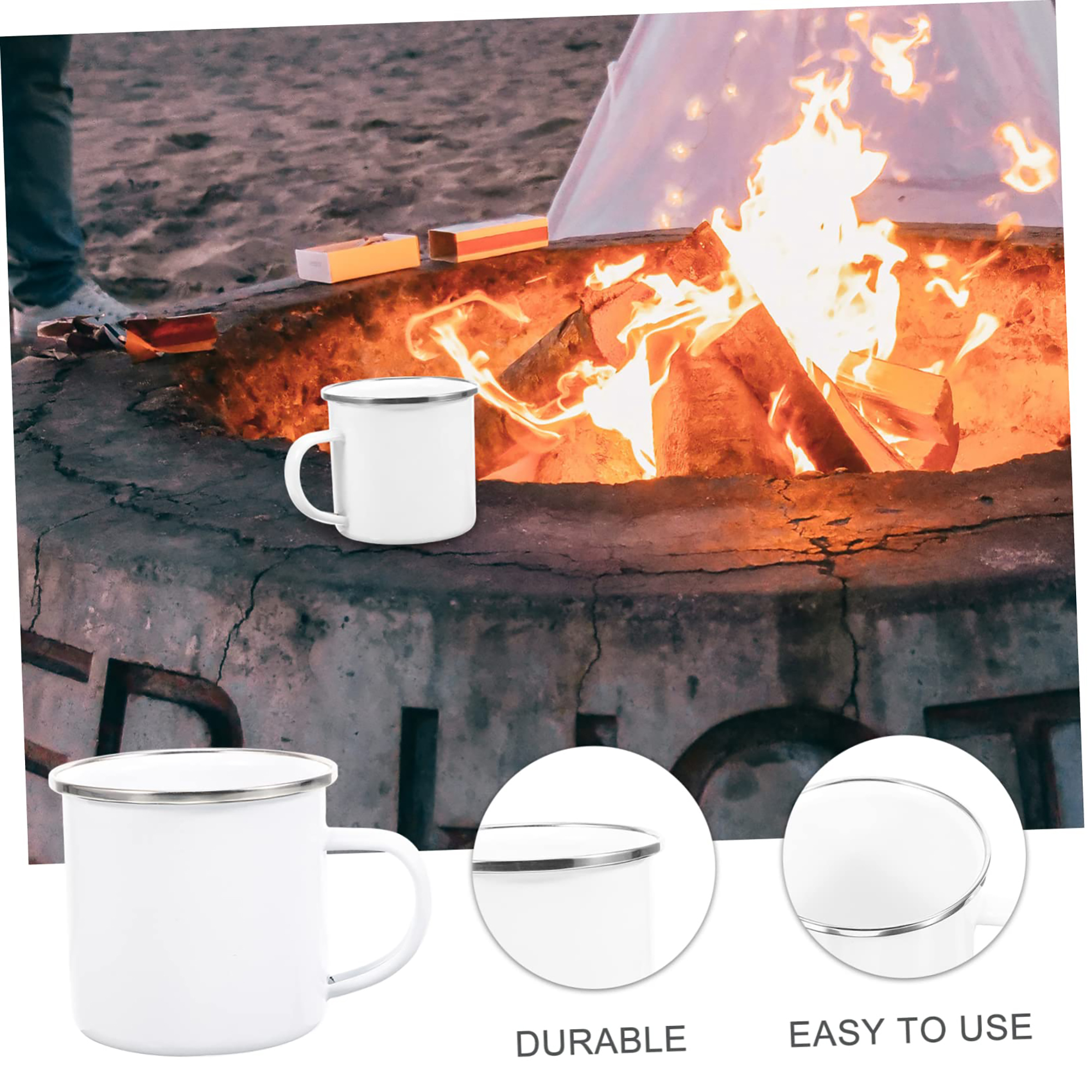 Enamel White Mug 4
