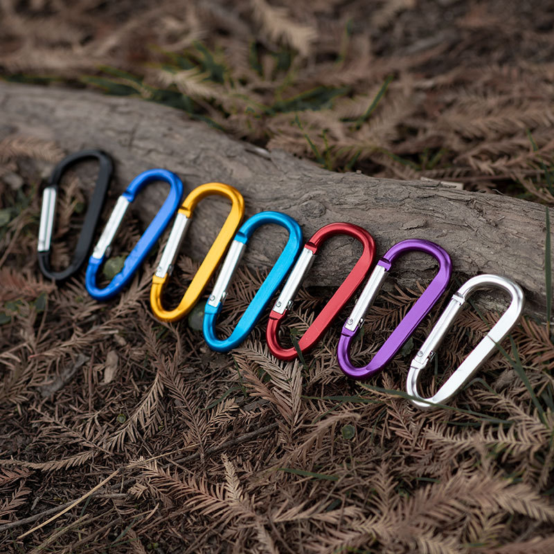 Aluminum D Ring Carabiners Spring Clips Hook 9