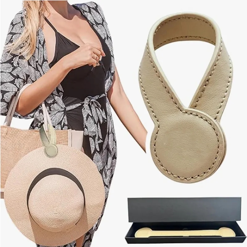 Stylish Leather Hat Holder with Strong Magnet 2