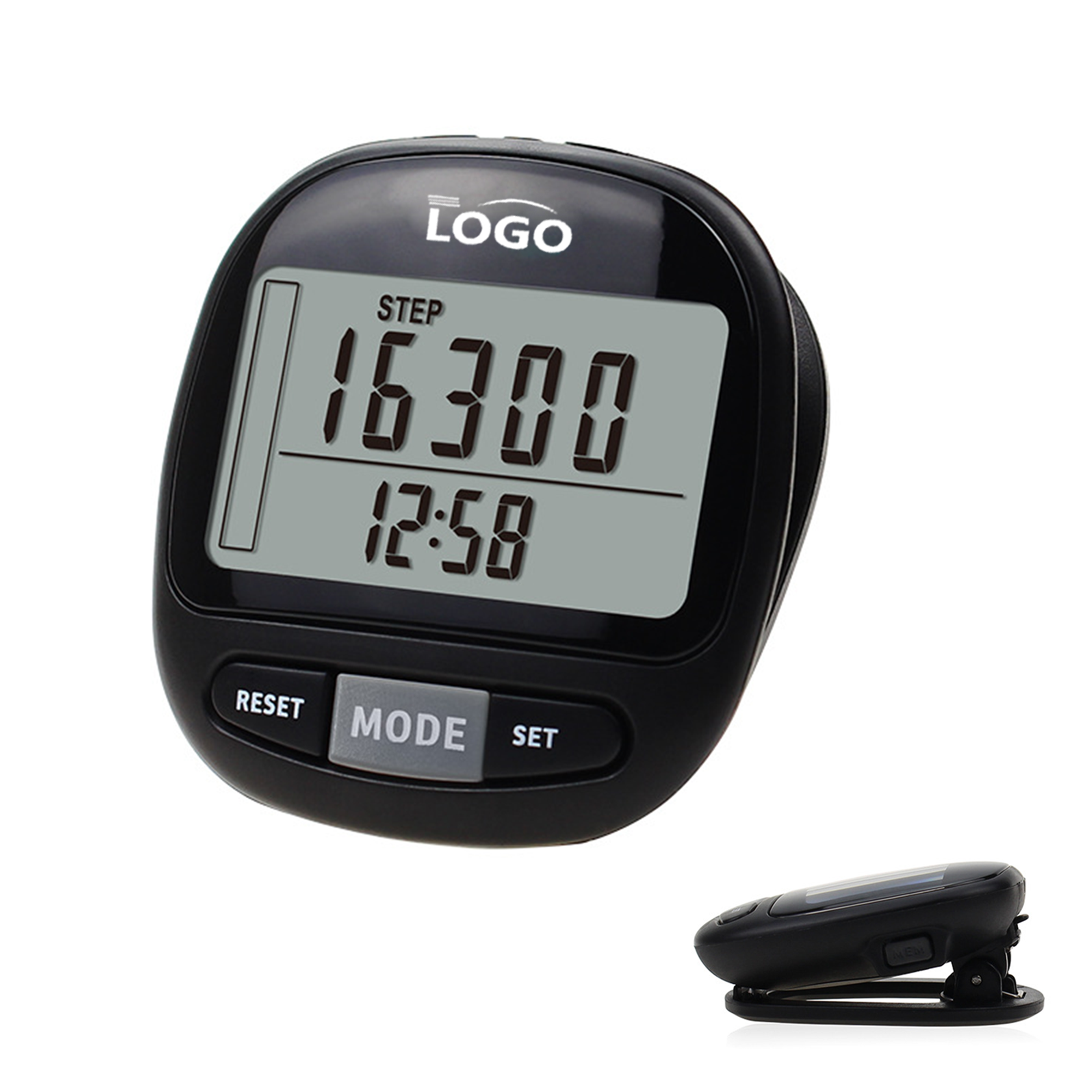 Portable Digital Step Counter - Clip-On Design 2