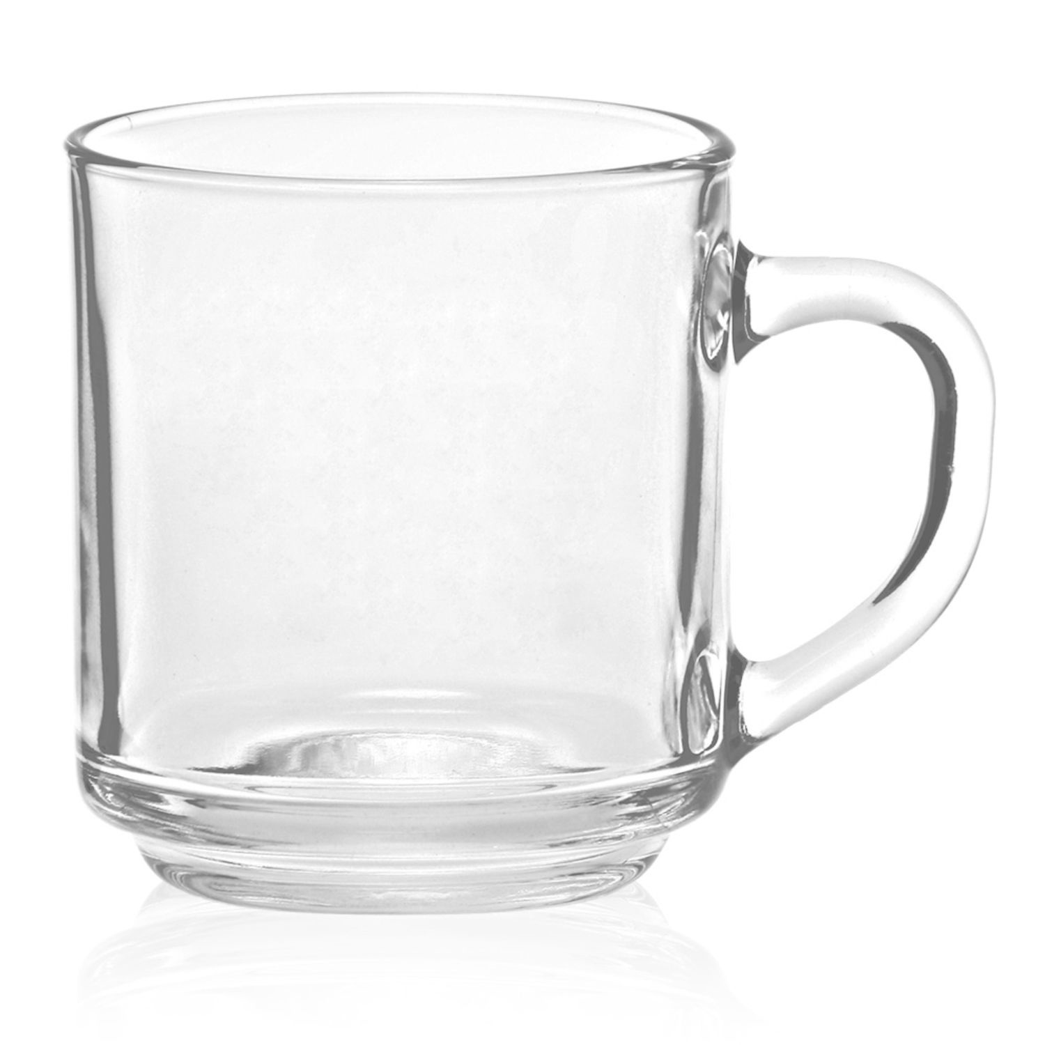10 oz. USA Made ARC Handy Glass Coffee Mugs w/ Custom logo