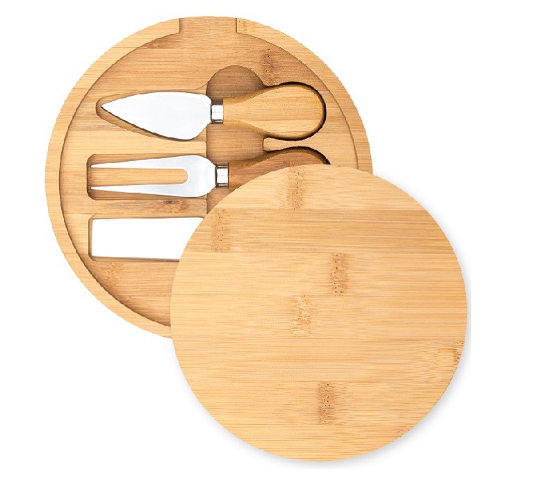 Bamboo Mini Cheese Board and Knife Set 4