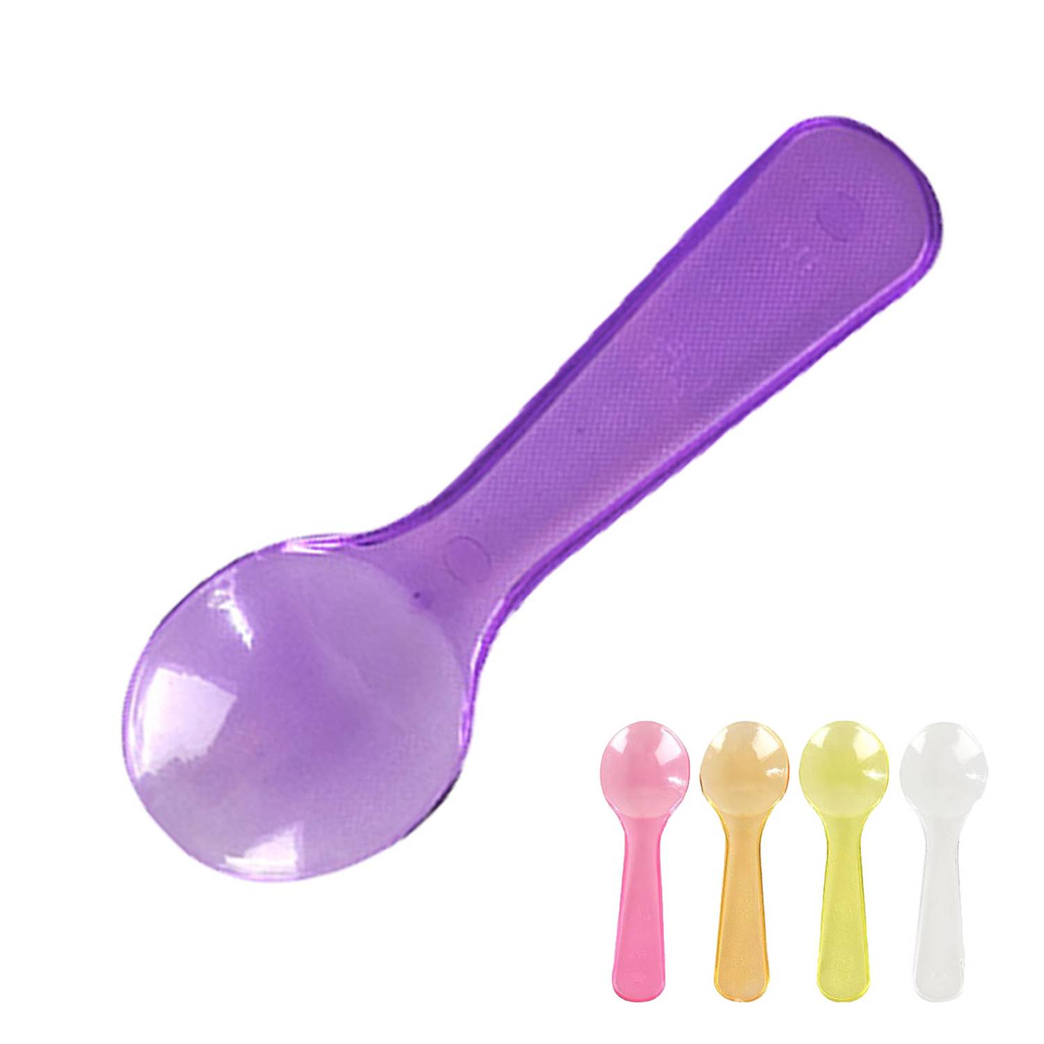 Disposable Mini Plastic Tasting Ice Cream Spoon