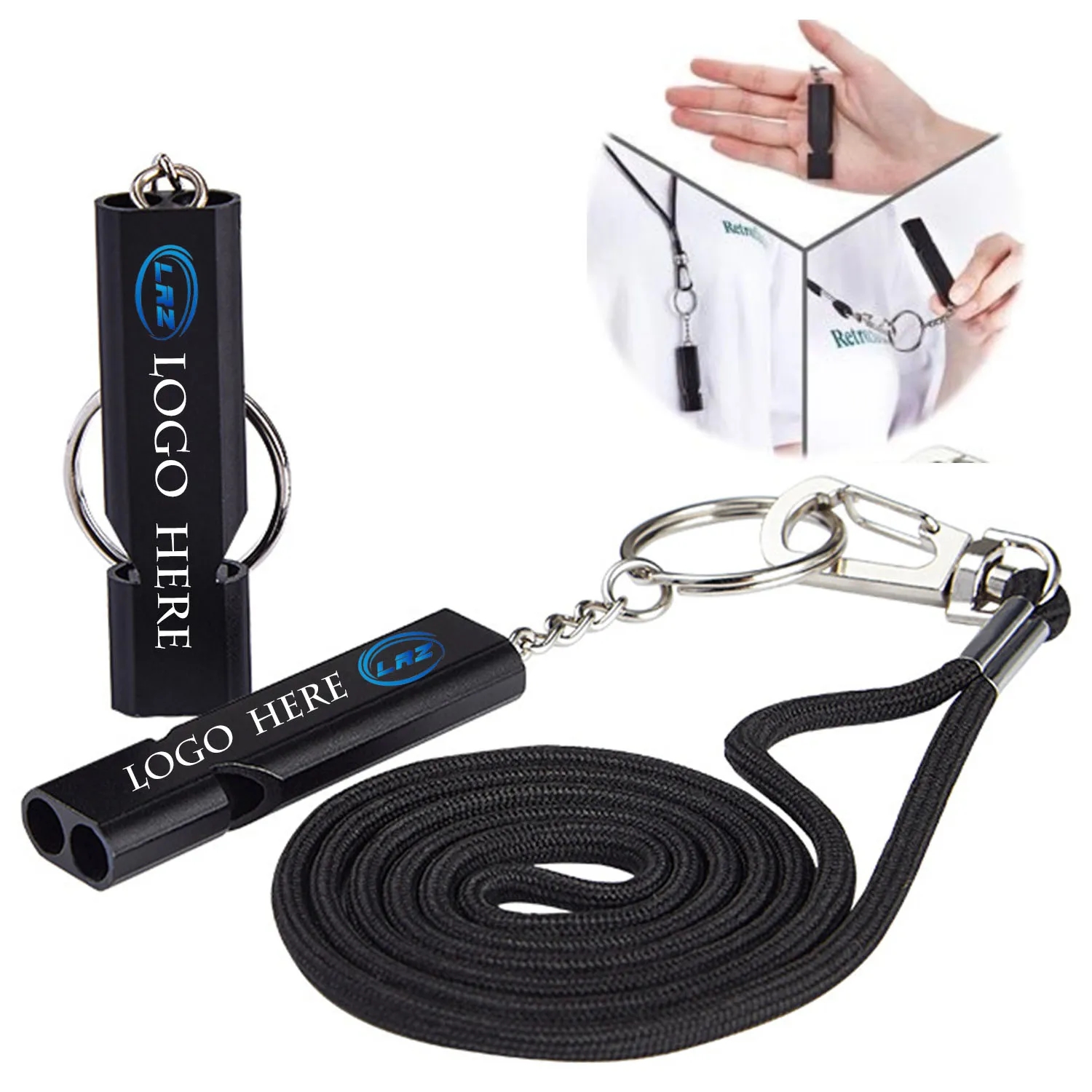 Emergency Whistle With Lanyard And Keychain 1