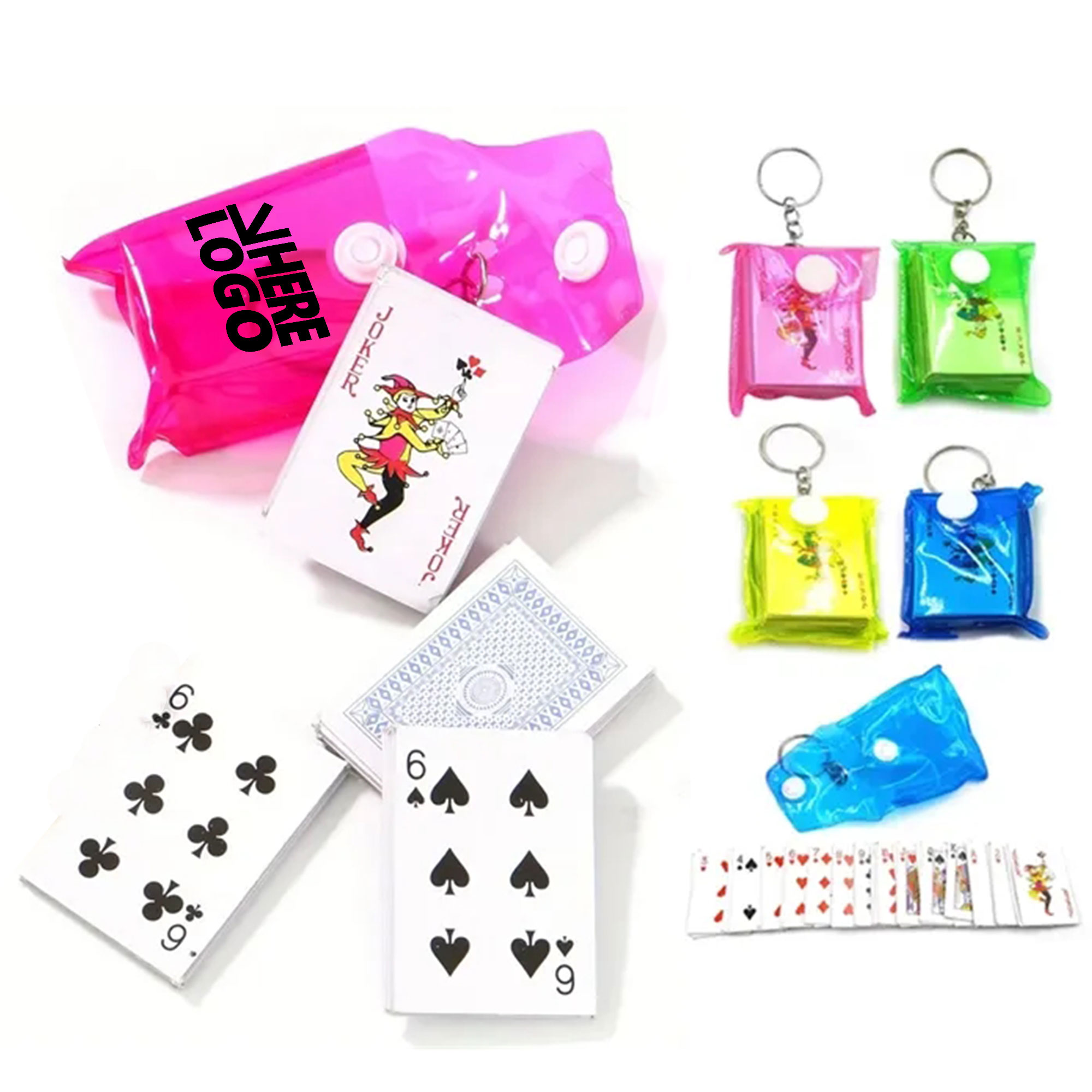 MOQ 20 Mini Poker Keychain with Waterproof Bag 1