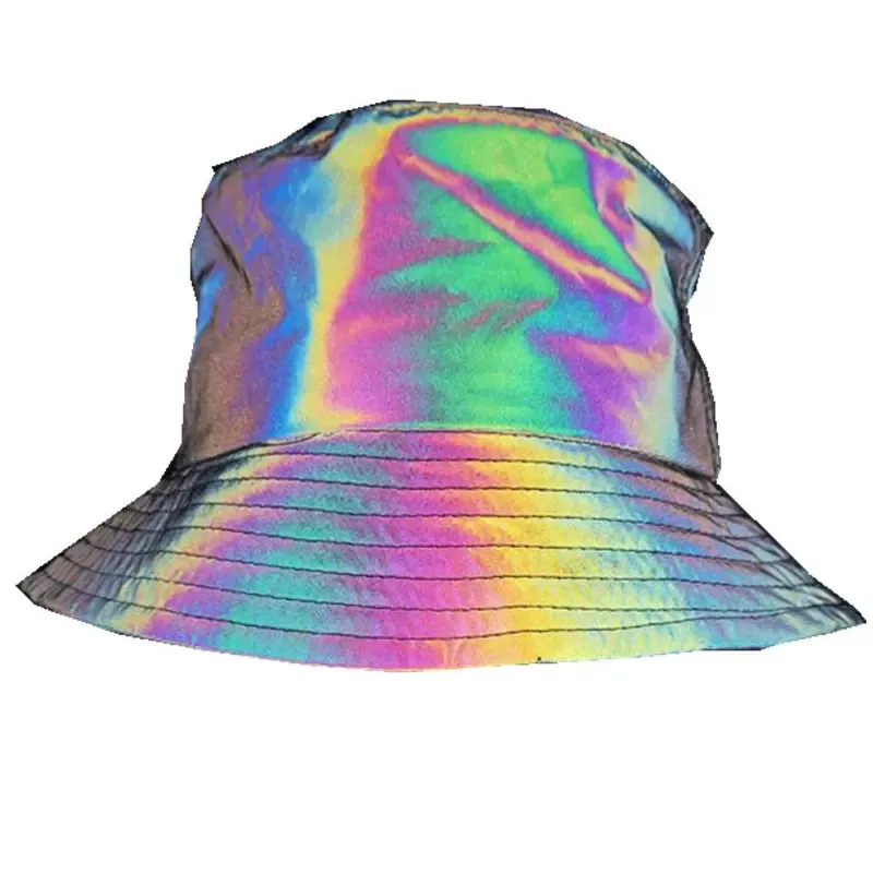 Rainbow reflective bucket hat 8