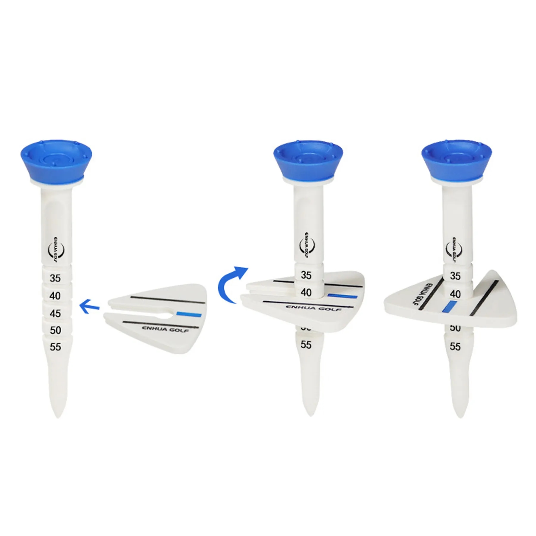 Adjustable Height Plastic Golf Tee 2