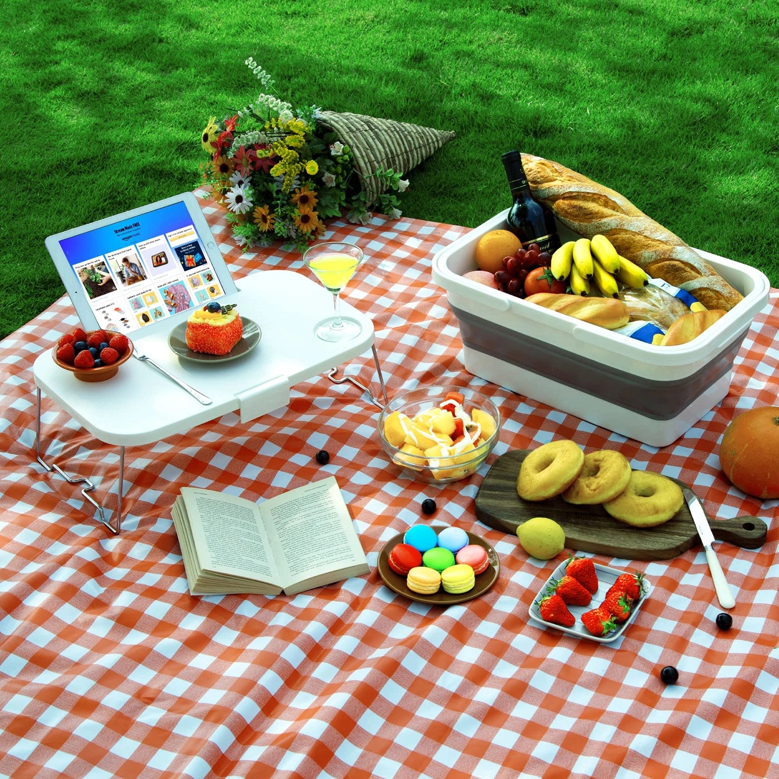 Portable Camping Picnic Food Storage Basket 15L 4