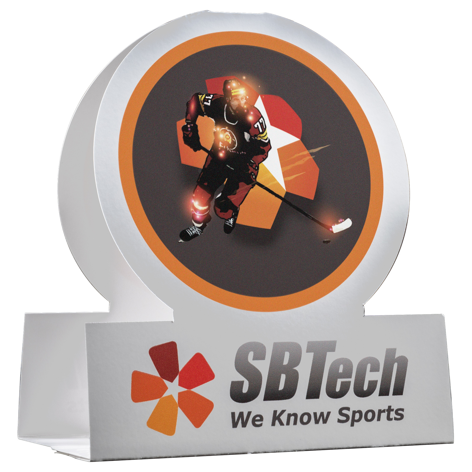 Table Tent Card Stock 12 pt 3 Sided 7.750" x 3.000" x 3.000" White Digital Print 3