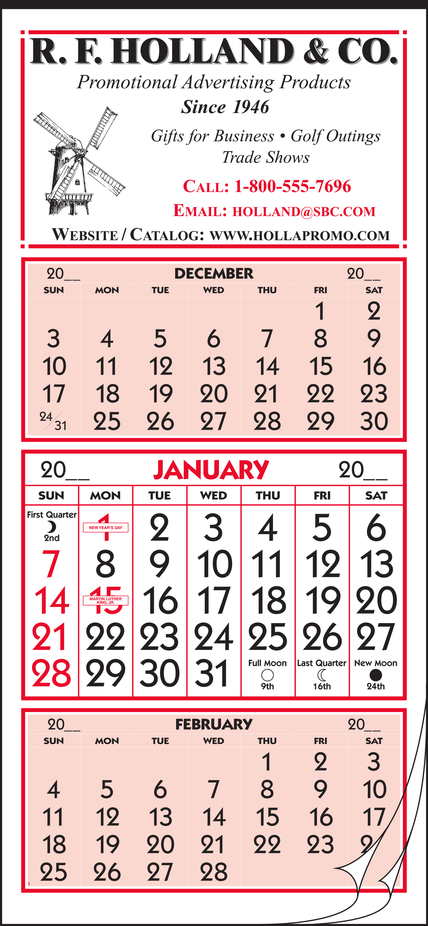Style 20 12-Sheet Calendar 2