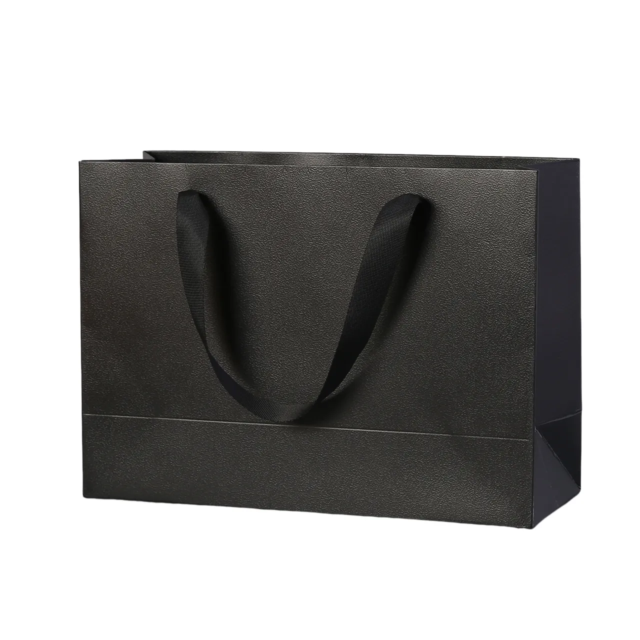 Recyclable Kraft Paper Bag 13x10 with Ribbon Handles 4
