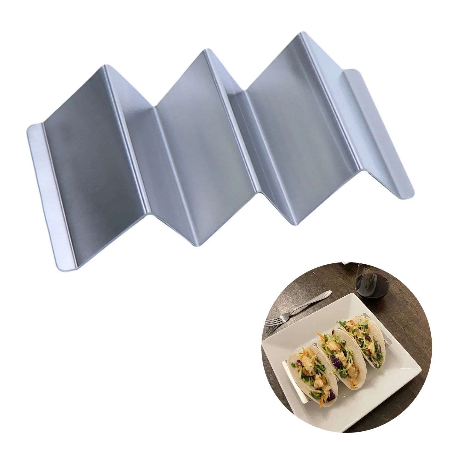 Stainless Steel Taco Holder 1
