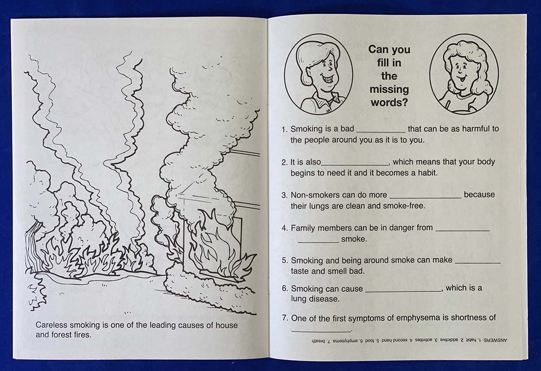 COLORING BOOK - Be Smart, Say No to Smoking Coloring & Activity Book 2