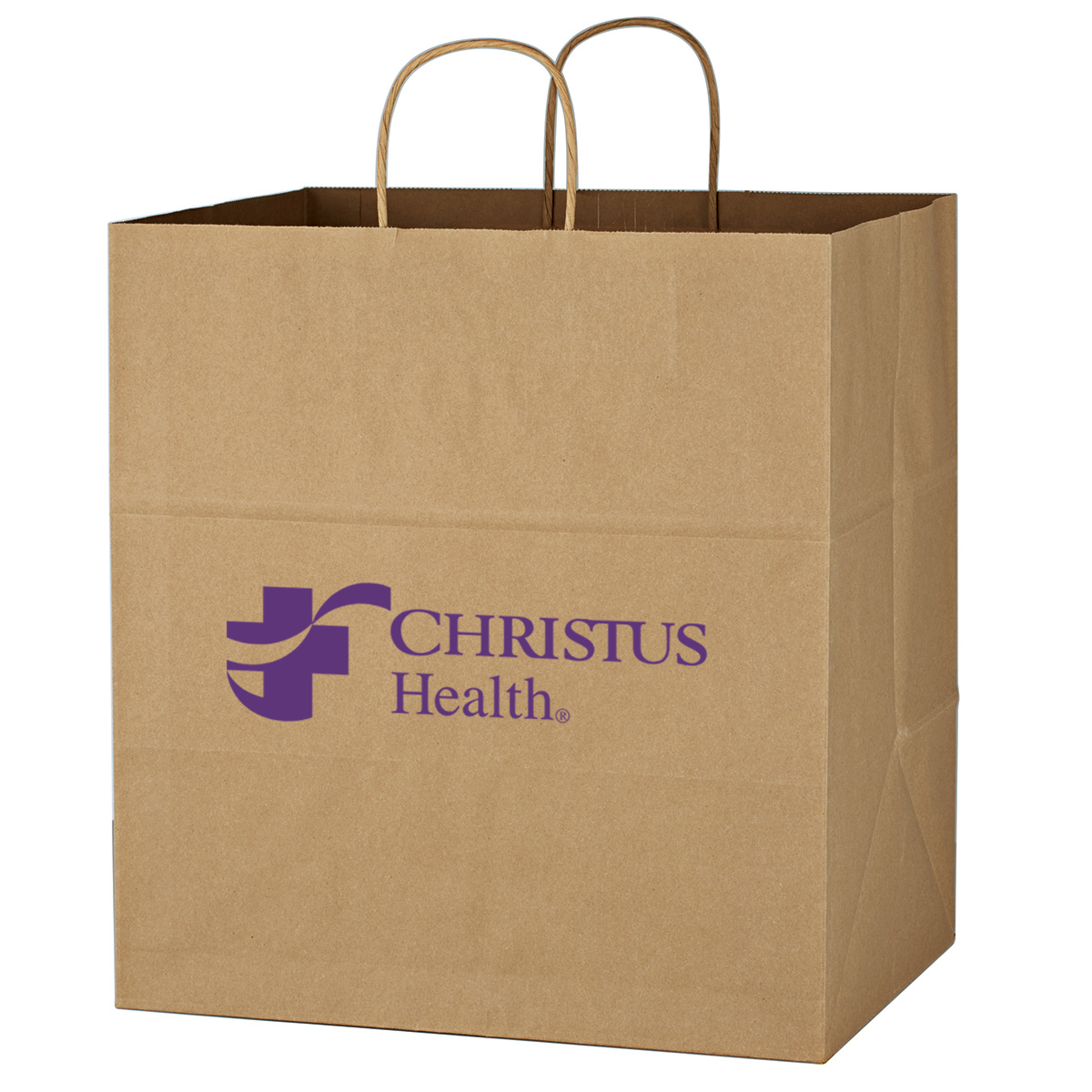 Kraft Paper Brown Shopping Bag - 14" x 15" 4