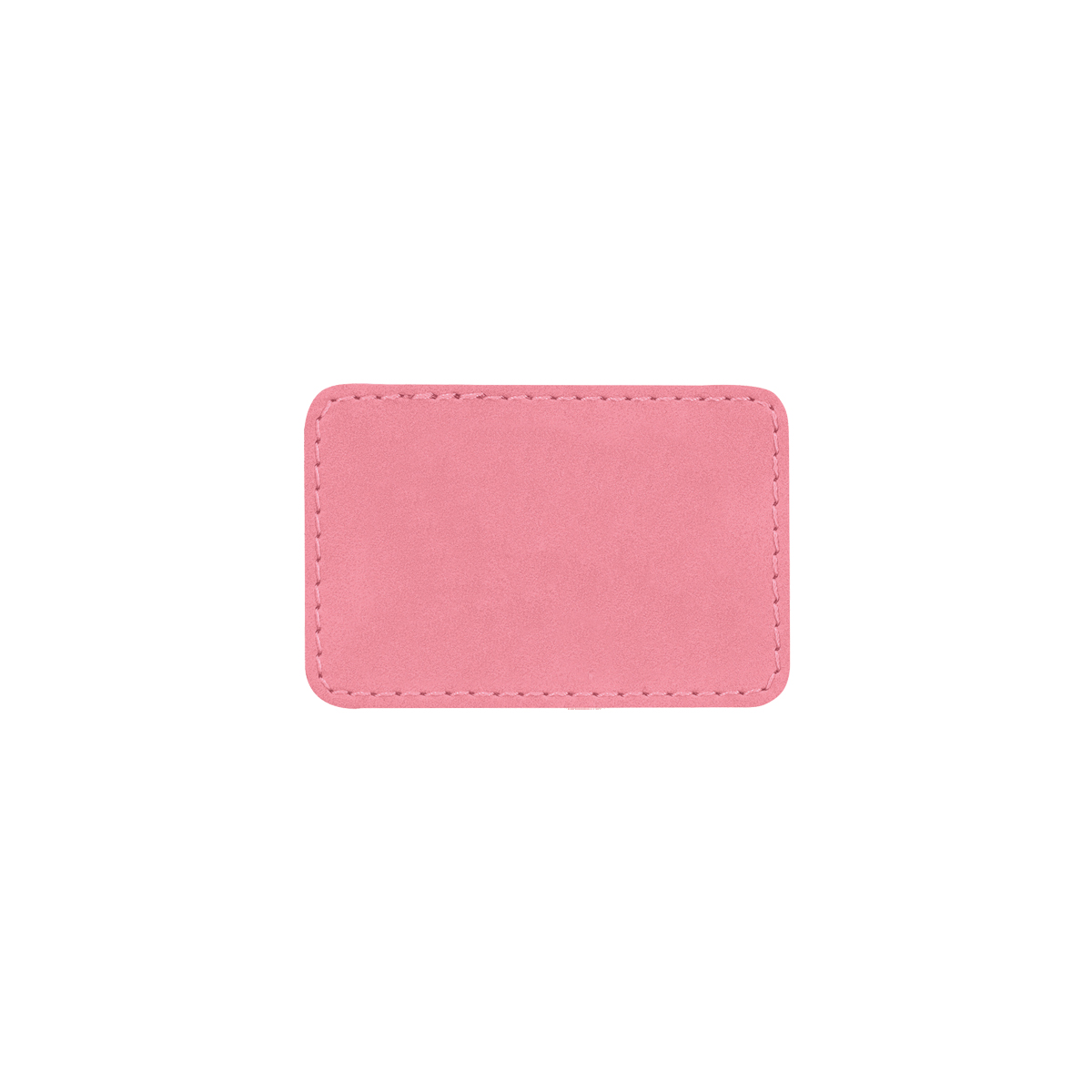 3" x 2" Pink Leatherette Rectangular Patch with Adhesive 2