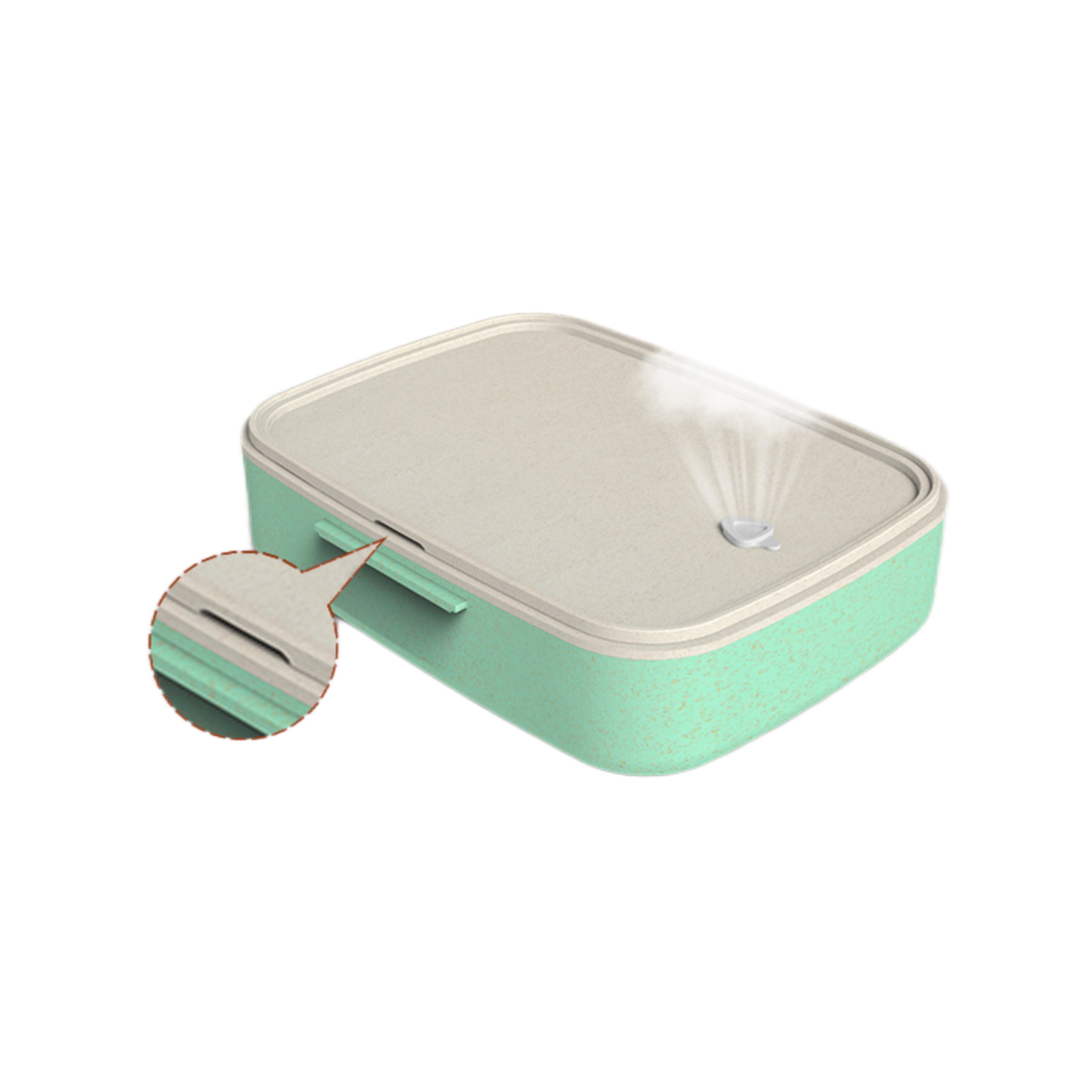Wheat Straw Lunch Box (direct import) 2