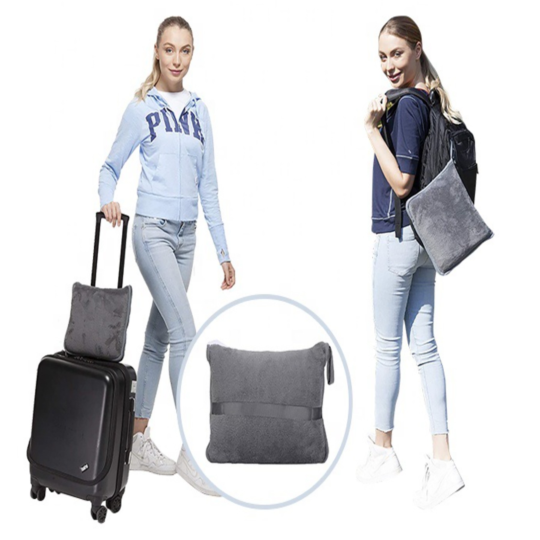 Portable 2 In 1 Multi Functional Cuddle Blanket 4