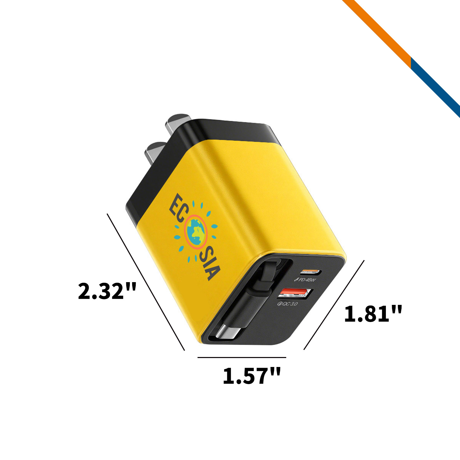 QuickPack 65W Retractable Fast Charger 3