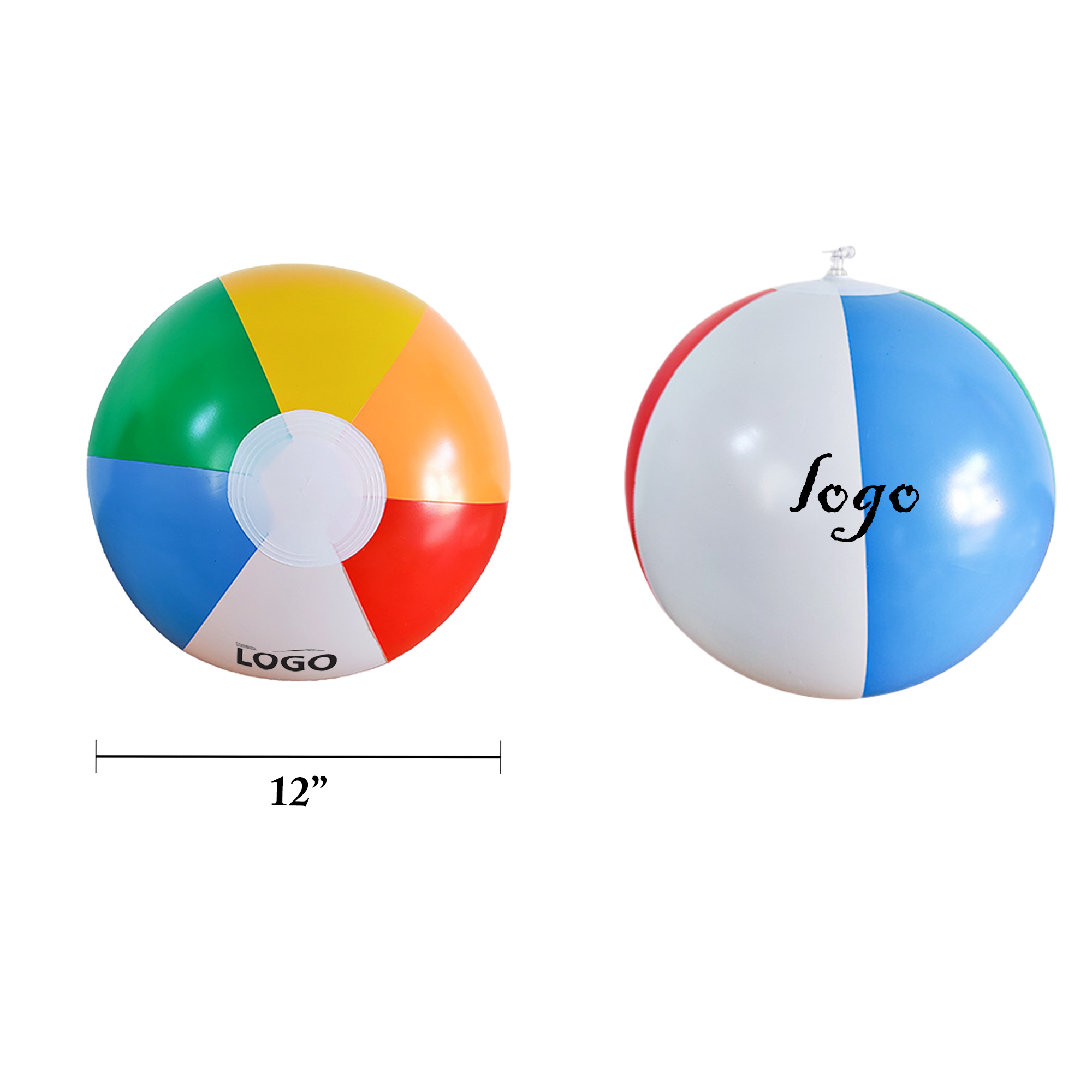 Inflatable 12 PVC Beach Ball Swim Toy 3