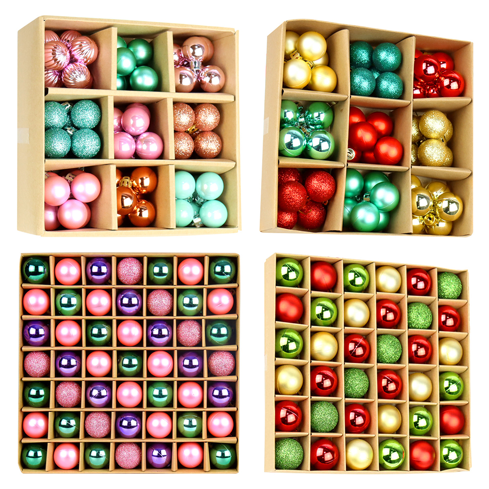 Christmas Tree 3cm 36pcs Colored Decorative Balls