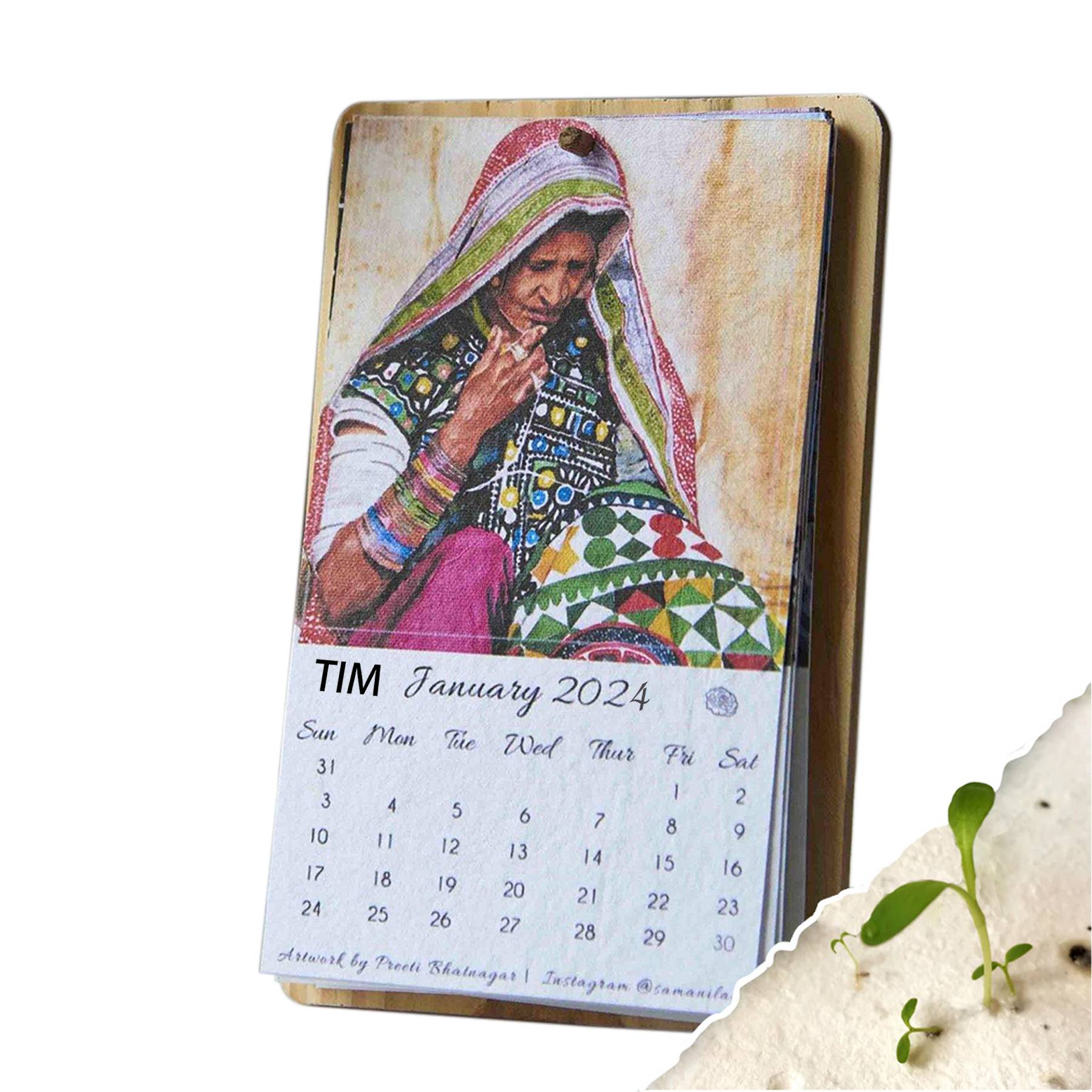 Seed Paper Wall Calendar