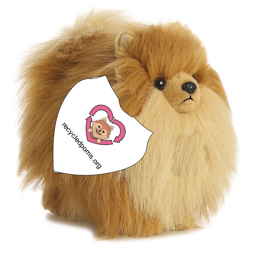 Pomeranian 9" plush toy stuffed animal dog 2