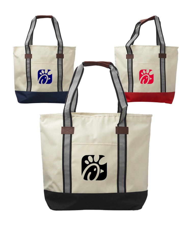Large Sea Coast Polyester Tote Bag, custom tote bag with logo imprint 1