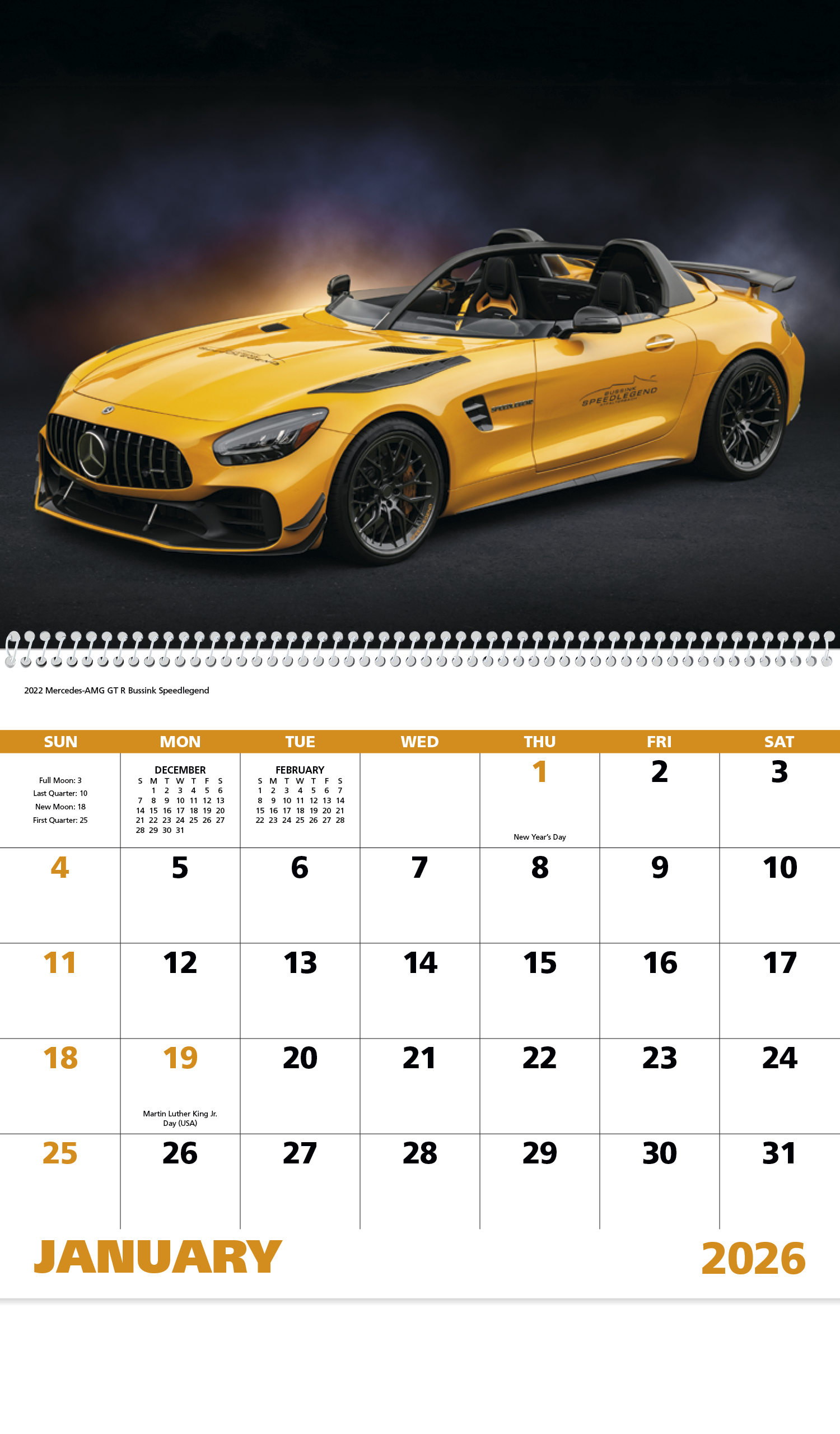 Good Value™ Exotic Sports Cars - Spiral Calendar 2