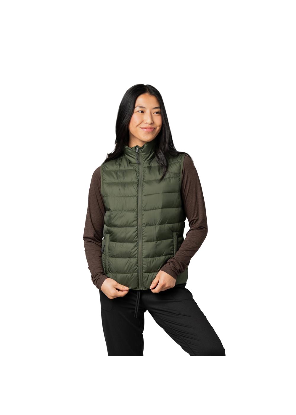 Storm Creek Women's Pacific Puffer 100 GSM Insulated Faux Down Packable Quilted Vest 20