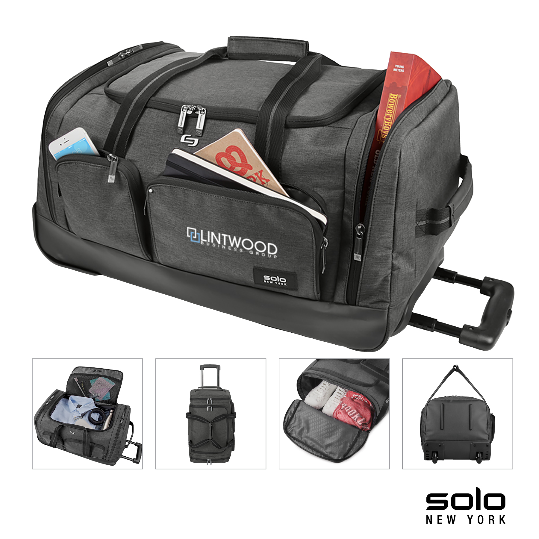 Solo New York Leroy Rolling Duffel 24