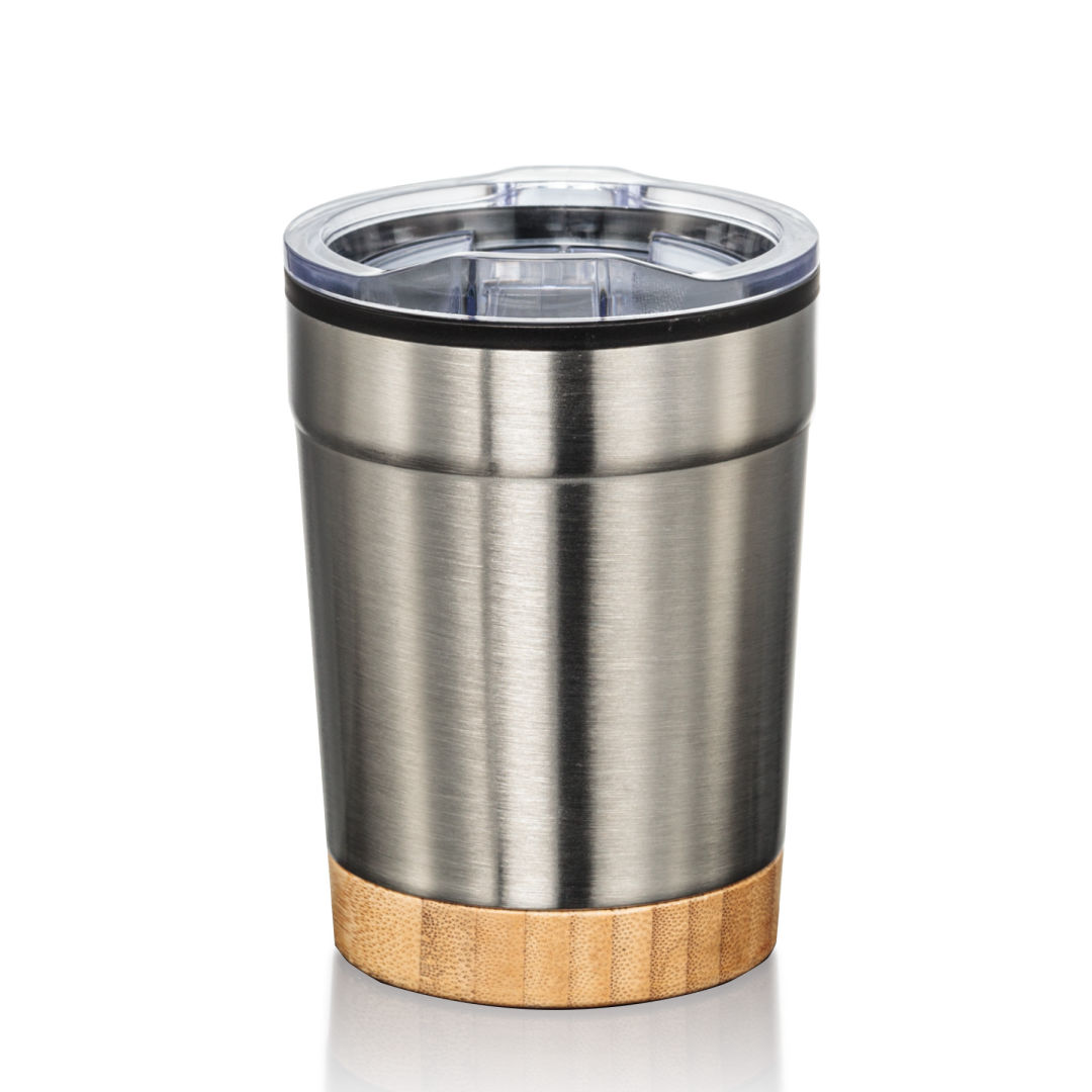 Eduardo Double Wall Tumbler w/Bamboo Base - 12oz 18