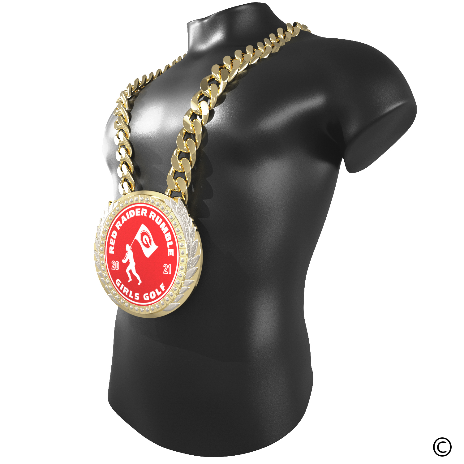 Express Vibraprint® Presidential Champ Chain w/ Chain 5